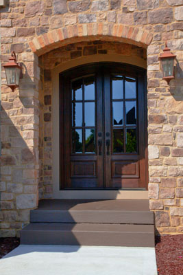 Front Door Decorative Concrete Steps